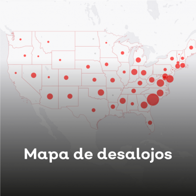 Mapa de desalojos