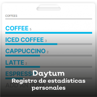 Daytum, registro de estadísticas personales
